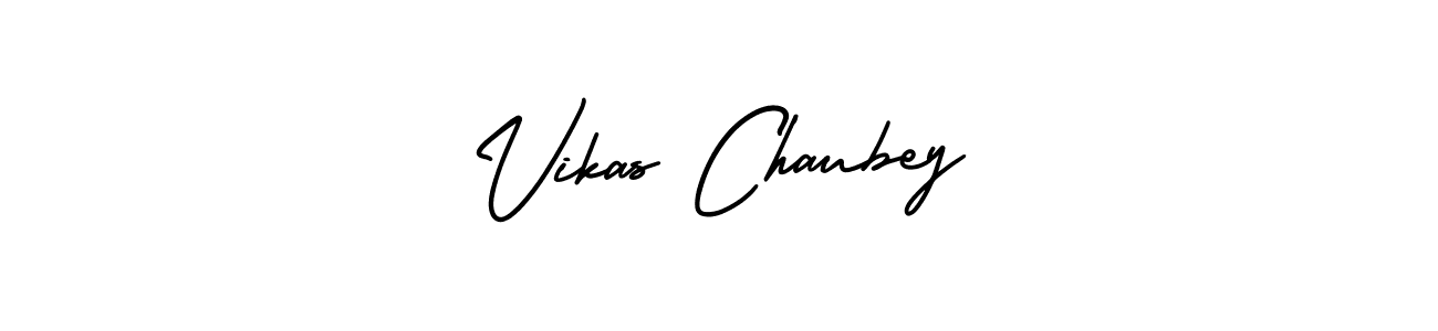Create a beautiful signature design for name Vikas Chaubey. With this signature (AmerikaSignatureDemo-Regular) fonts, you can make a handwritten signature for free. Vikas Chaubey signature style 3 images and pictures png