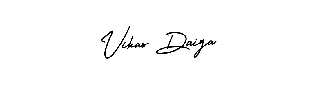 How to make Vikas Daiya name signature. Use AmerikaSignatureDemo-Regular style for creating short signs online. This is the latest handwritten sign. Vikas Daiya signature style 3 images and pictures png