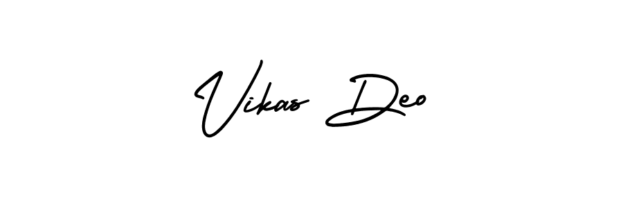 This is the best signature style for the Vikas Deo name. Also you like these signature font (AmerikaSignatureDemo-Regular). Mix name signature. Vikas Deo signature style 3 images and pictures png