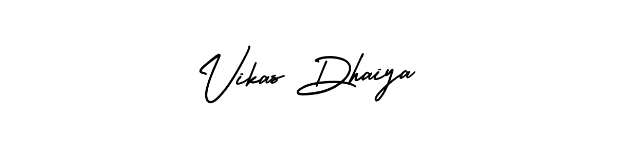 Vikas Dhaiya stylish signature style. Best Handwritten Sign (AmerikaSignatureDemo-Regular) for my name. Handwritten Signature Collection Ideas for my name Vikas Dhaiya. Vikas Dhaiya signature style 3 images and pictures png