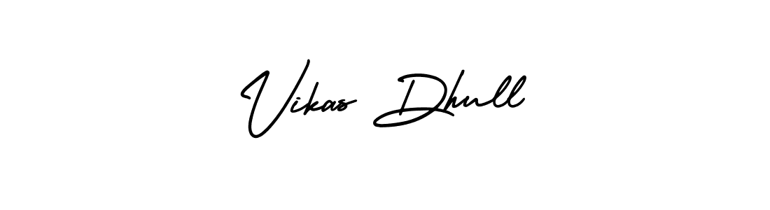 Create a beautiful signature design for name Vikas Dhull. With this signature (AmerikaSignatureDemo-Regular) fonts, you can make a handwritten signature for free. Vikas Dhull signature style 3 images and pictures png