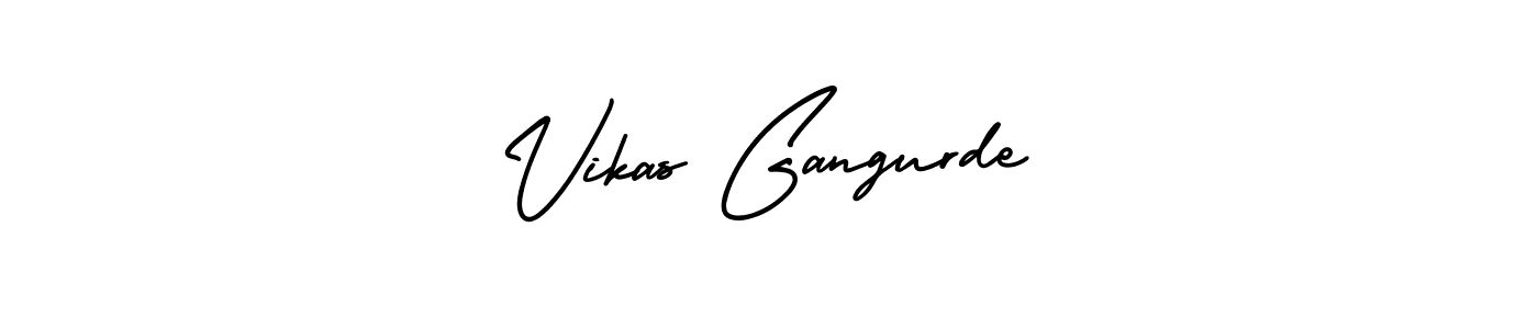AmerikaSignatureDemo-Regular is a professional signature style that is perfect for those who want to add a touch of class to their signature. It is also a great choice for those who want to make their signature more unique. Get Vikas Gangurde name to fancy signature for free. Vikas Gangurde signature style 3 images and pictures png
