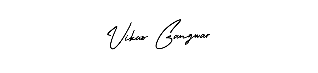 It looks lik you need a new signature style for name Vikas Gangwar. Design unique handwritten (AmerikaSignatureDemo-Regular) signature with our free signature maker in just a few clicks. Vikas Gangwar signature style 3 images and pictures png