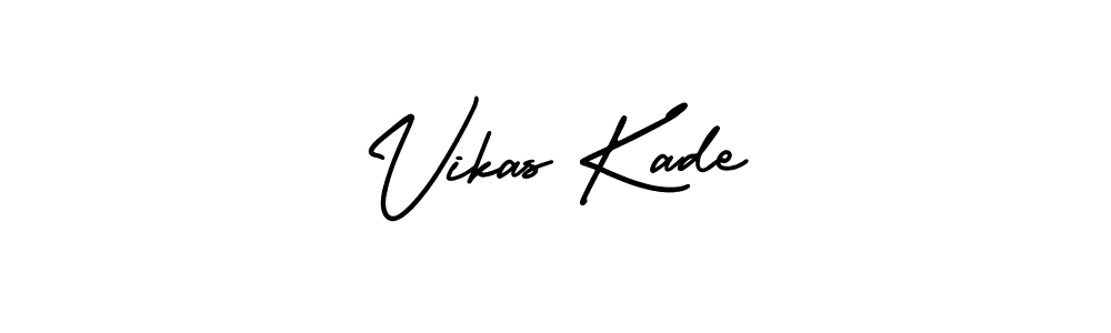 This is the best signature style for the Vikas Kade name. Also you like these signature font (AmerikaSignatureDemo-Regular). Mix name signature. Vikas Kade signature style 3 images and pictures png