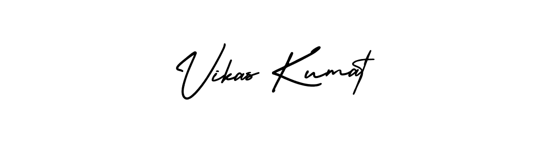How to make Vikas Kumat signature? AmerikaSignatureDemo-Regular is a professional autograph style. Create handwritten signature for Vikas Kumat name. Vikas Kumat signature style 3 images and pictures png