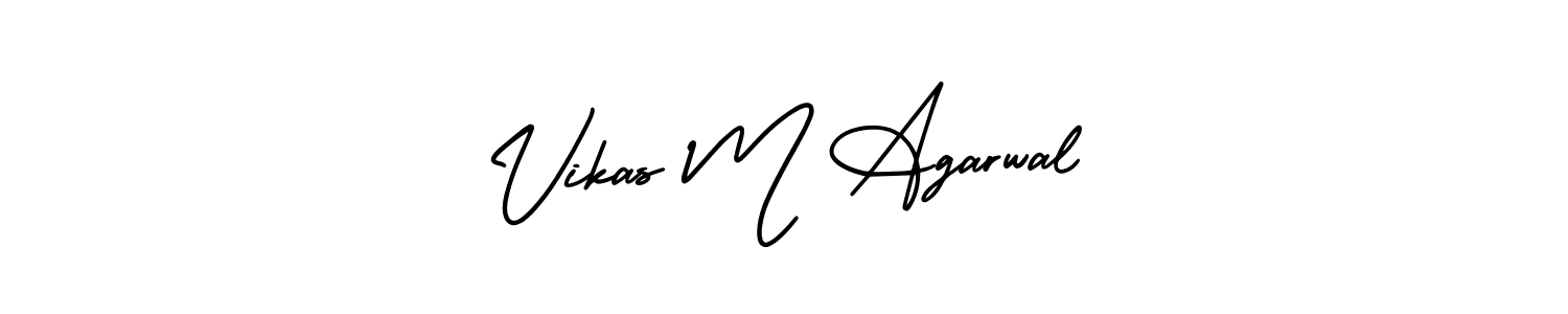 How to make Vikas M Agarwal signature? AmerikaSignatureDemo-Regular is a professional autograph style. Create handwritten signature for Vikas M Agarwal name. Vikas M Agarwal signature style 3 images and pictures png