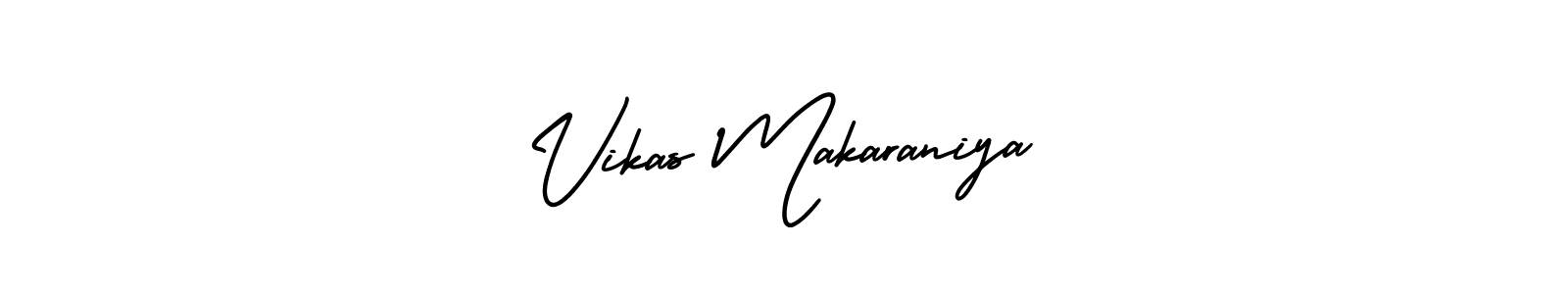 How to Draw Vikas Makaraniya signature style? AmerikaSignatureDemo-Regular is a latest design signature styles for name Vikas Makaraniya. Vikas Makaraniya signature style 3 images and pictures png