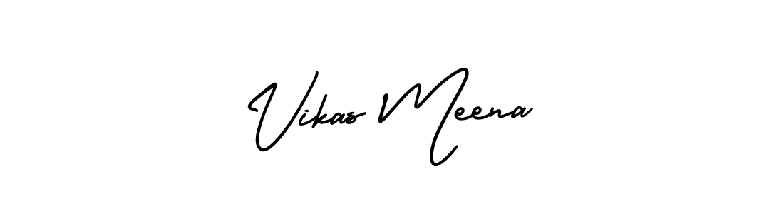 This is the best signature style for the Vikas Meena name. Also you like these signature font (AmerikaSignatureDemo-Regular). Mix name signature. Vikas Meena signature style 3 images and pictures png