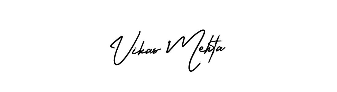 Make a beautiful signature design for name Vikas Mehta. With this signature (AmerikaSignatureDemo-Regular) style, you can create a handwritten signature for free. Vikas Mehta signature style 3 images and pictures png
