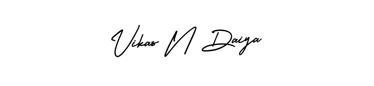 It looks lik you need a new signature style for name Vikas N Daiya. Design unique handwritten (AmerikaSignatureDemo-Regular) signature with our free signature maker in just a few clicks. Vikas N Daiya signature style 3 images and pictures png