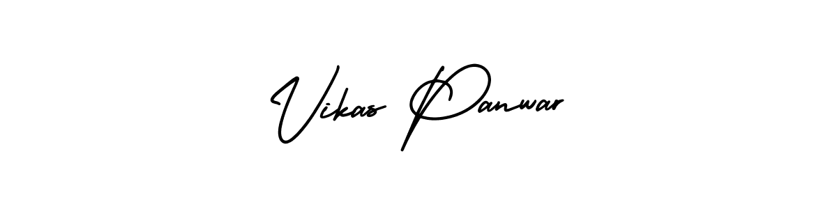 Vikas Panwar stylish signature style. Best Handwritten Sign (AmerikaSignatureDemo-Regular) for my name. Handwritten Signature Collection Ideas for my name Vikas Panwar. Vikas Panwar signature style 3 images and pictures png