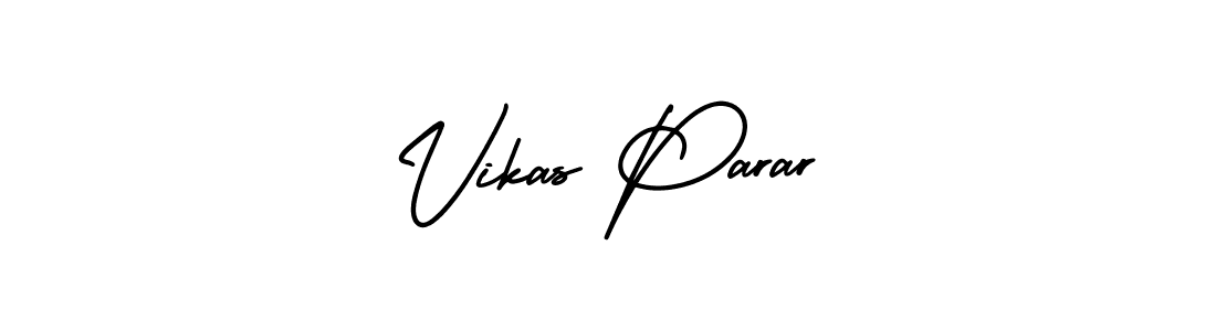 This is the best signature style for the Vikas Parar name. Also you like these signature font (AmerikaSignatureDemo-Regular). Mix name signature. Vikas Parar signature style 3 images and pictures png