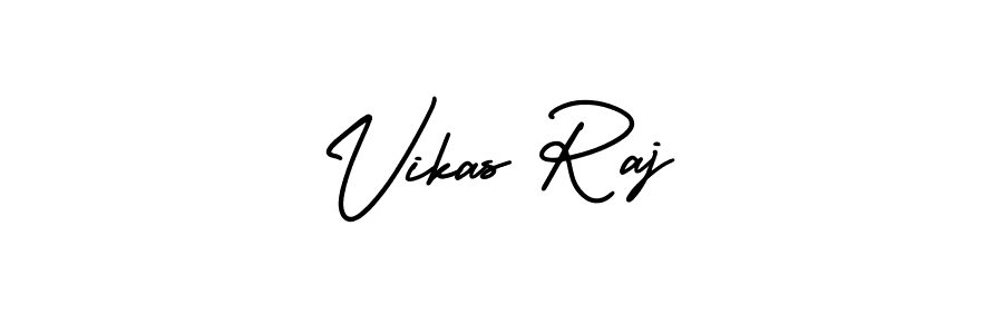 Vikas Raj stylish signature style. Best Handwritten Sign (AmerikaSignatureDemo-Regular) for my name. Handwritten Signature Collection Ideas for my name Vikas Raj. Vikas Raj signature style 3 images and pictures png