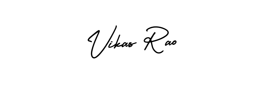 This is the best signature style for the Vikas Rao name. Also you like these signature font (AmerikaSignatureDemo-Regular). Mix name signature. Vikas Rao signature style 3 images and pictures png
