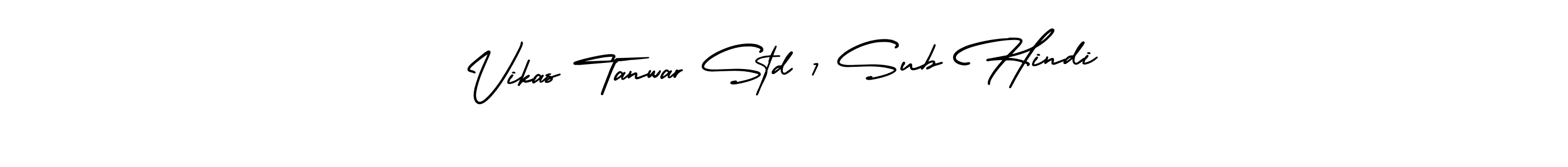 Make a beautiful signature design for name Vikas Tanwar Std 7 Sub Hindi. Use this online signature maker to create a handwritten signature for free. Vikas Tanwar Std 7 Sub Hindi signature style 3 images and pictures png