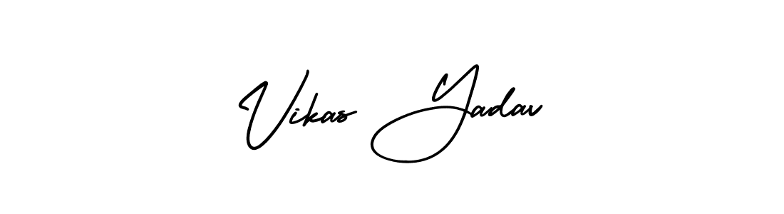 Similarly AmerikaSignatureDemo-Regular is the best handwritten signature design. Signature creator online .You can use it as an online autograph creator for name Vikas Yadav. Vikas Yadav signature style 3 images and pictures png