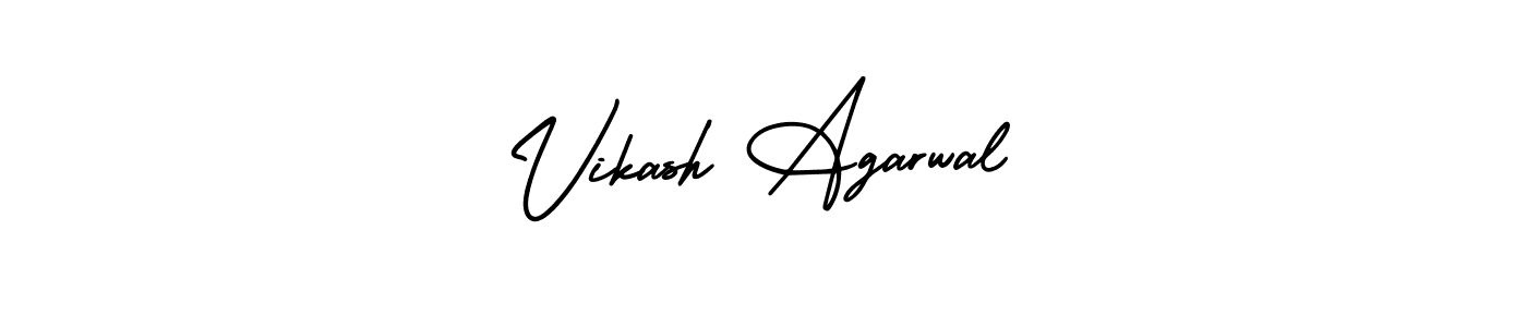 Create a beautiful signature design for name Vikash Agarwal. With this signature (AmerikaSignatureDemo-Regular) fonts, you can make a handwritten signature for free. Vikash Agarwal signature style 3 images and pictures png