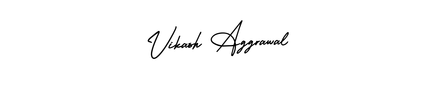 Design your own signature with our free online signature maker. With this signature software, you can create a handwritten (AmerikaSignatureDemo-Regular) signature for name Vikash Aggrawal. Vikash Aggrawal signature style 3 images and pictures png