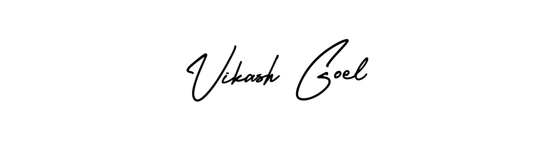 Vikash Goel stylish signature style. Best Handwritten Sign (AmerikaSignatureDemo-Regular) for my name. Handwritten Signature Collection Ideas for my name Vikash Goel. Vikash Goel signature style 3 images and pictures png