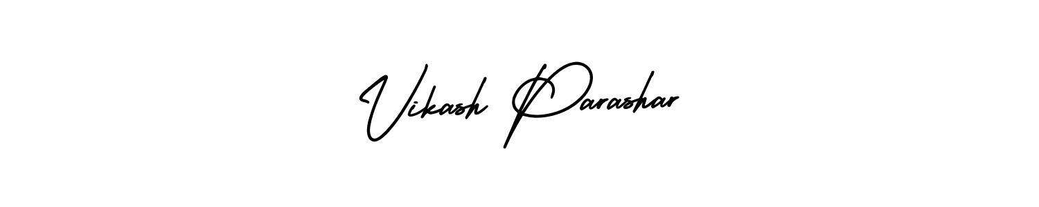 How to Draw Vikash Parashar signature style? AmerikaSignatureDemo-Regular is a latest design signature styles for name Vikash Parashar. Vikash Parashar signature style 3 images and pictures png