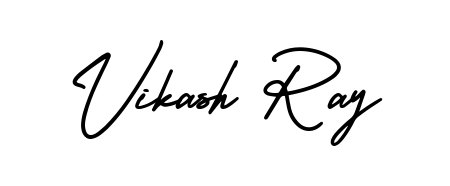 Discover the perfect balance of readability and style for Vikash Ray with AmerikaSignatureDemo-Regular font. Create your dream signature today. Vikash Ray signature style 3 images and pictures png