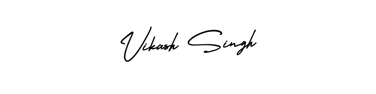 How to make Vikash Singh name signature. Use AmerikaSignatureDemo-Regular style for creating short signs online. This is the latest handwritten sign. Vikash Singh signature style 3 images and pictures png