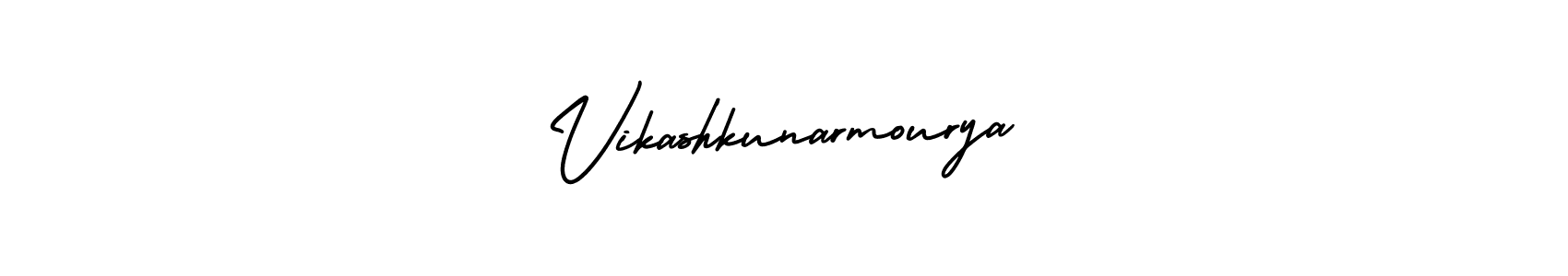 This is the best signature style for the Vikashkunarmourya name. Also you like these signature font (AmerikaSignatureDemo-Regular). Mix name signature. Vikashkunarmourya signature style 3 images and pictures png