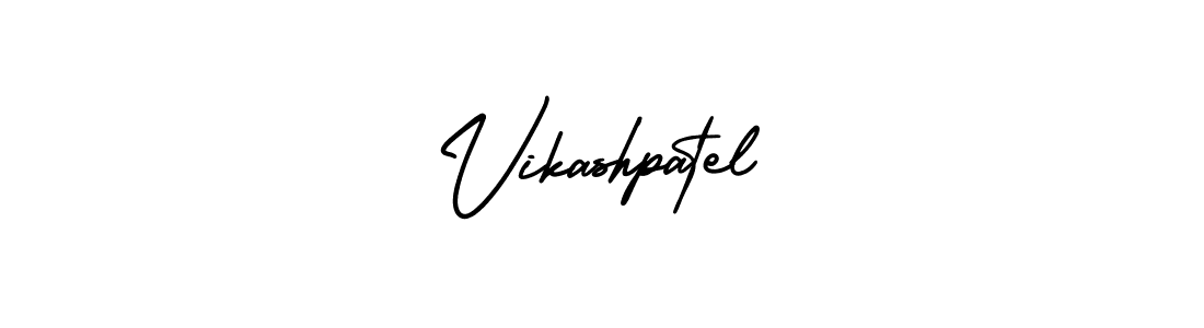 Use a signature maker to create a handwritten signature online. With this signature software, you can design (AmerikaSignatureDemo-Regular) your own signature for name Vikashpatel. Vikashpatel signature style 3 images and pictures png