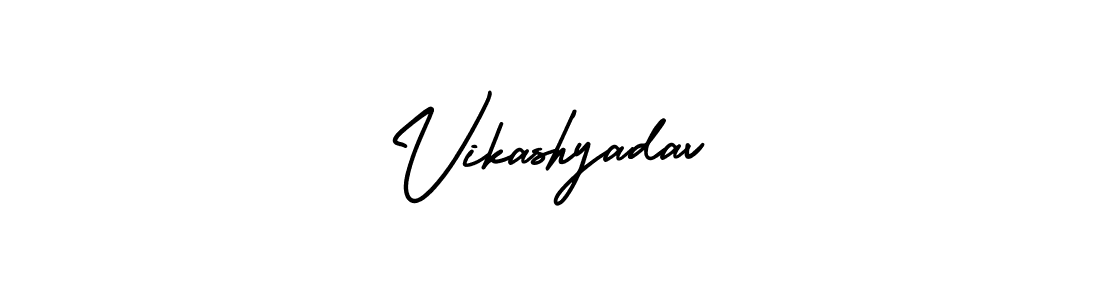 Create a beautiful signature design for name Vikashyadav. With this signature (AmerikaSignatureDemo-Regular) fonts, you can make a handwritten signature for free. Vikashyadav signature style 3 images and pictures png