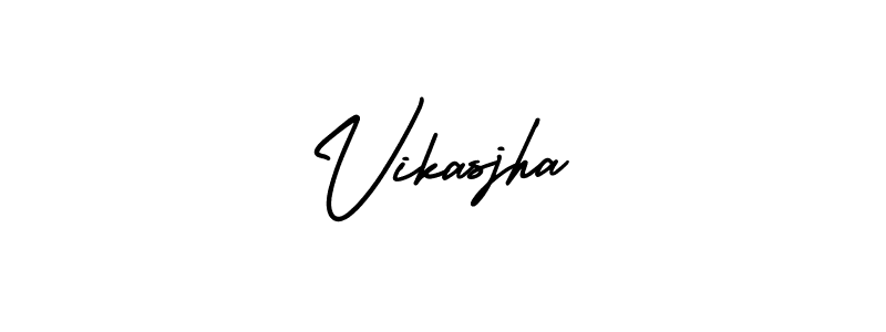 This is the best signature style for the Vikasjha name. Also you like these signature font (AmerikaSignatureDemo-Regular). Mix name signature. Vikasjha signature style 3 images and pictures png