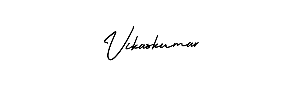 It looks lik you need a new signature style for name Vikaskumar. Design unique handwritten (AmerikaSignatureDemo-Regular) signature with our free signature maker in just a few clicks. Vikaskumar signature style 3 images and pictures png