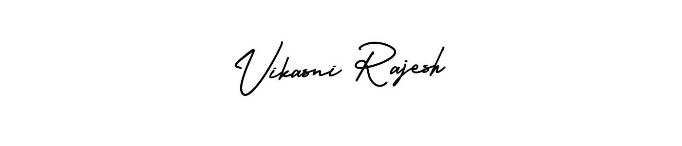 How to make Vikasni Rajesh signature? AmerikaSignatureDemo-Regular is a professional autograph style. Create handwritten signature for Vikasni Rajesh name. Vikasni Rajesh signature style 3 images and pictures png