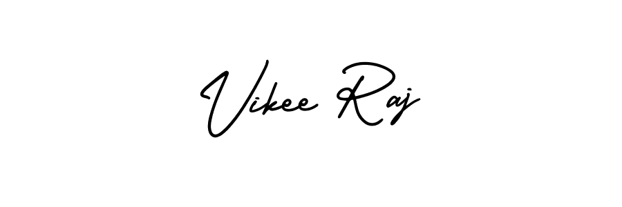 if you are searching for the best signature style for your name Vikee Raj. so please give up your signature search. here we have designed multiple signature styles  using AmerikaSignatureDemo-Regular. Vikee Raj signature style 3 images and pictures png