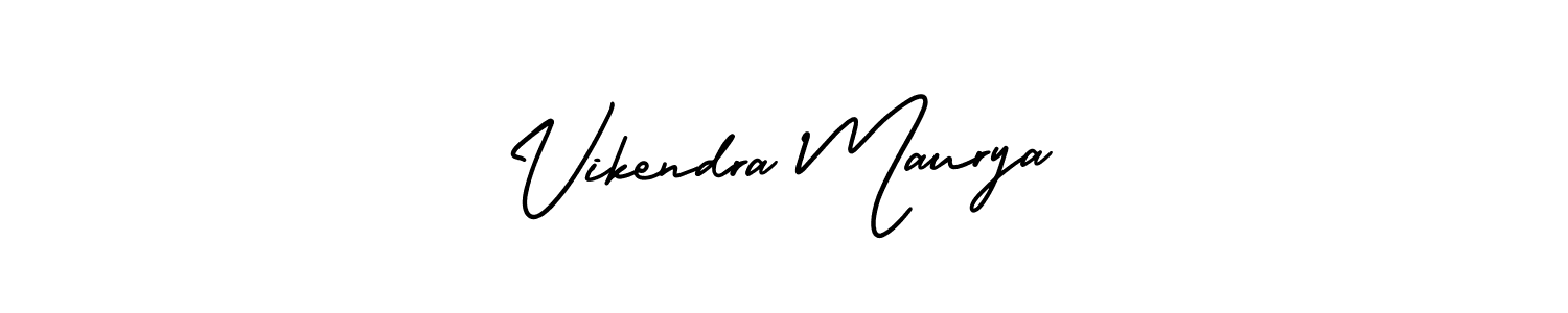 Also You can easily find your signature by using the search form. We will create Vikendra Maurya name handwritten signature images for you free of cost using AmerikaSignatureDemo-Regular sign style. Vikendra Maurya signature style 3 images and pictures png