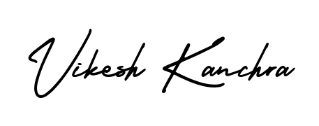 Try this chic Vikesh Kanchra handwritten sign style. Using AmerikaSignatureDemo-Regular font elements, it gives your name a sleek, memorable identity. Vikesh Kanchra signature style 3 images and pictures png