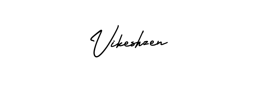 AmerikaSignatureDemo-Regular is a professional signature style that is perfect for those who want to add a touch of class to their signature. It is also a great choice for those who want to make their signature more unique. Get Vikeshzen name to fancy signature for free. Vikeshzen signature style 3 images and pictures png