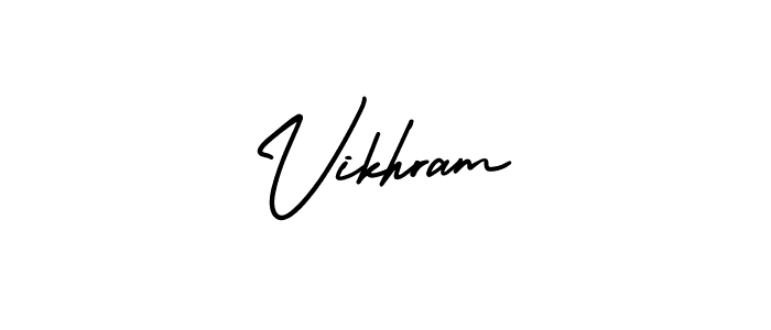 How to Draw Vikhram signature style? AmerikaSignatureDemo-Regular is a latest design signature styles for name Vikhram. Vikhram signature style 3 images and pictures png