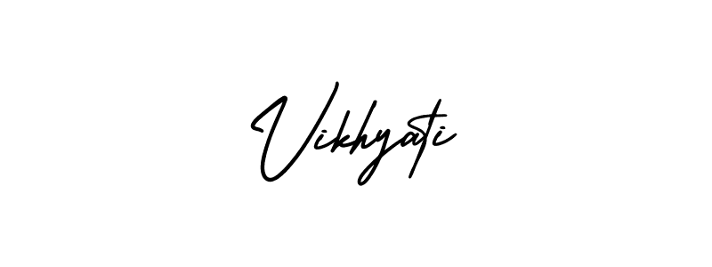 Also we have Vikhyati name is the best signature style. Create professional handwritten signature collection using AmerikaSignatureDemo-Regular autograph style. Vikhyati signature style 3 images and pictures png