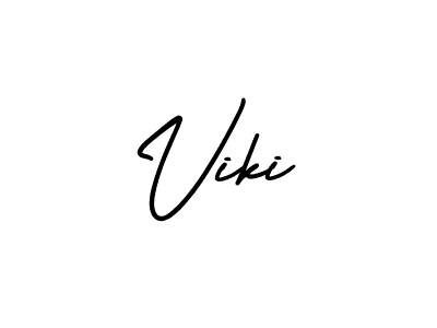 How to Draw Viki signature style? AmerikaSignatureDemo-Regular is a latest design signature styles for name Viki. Viki signature style 3 images and pictures png