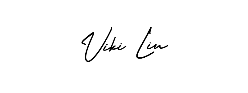 Best and Professional Signature Style for Viki Liu. AmerikaSignatureDemo-Regular Best Signature Style Collection. Viki Liu signature style 3 images and pictures png