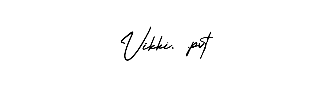 Use a signature maker to create a handwritten signature online. With this signature software, you can design (AmerikaSignatureDemo-Regular) your own signature for name Vikki. .pvt. Vikki. .pvt signature style 3 images and pictures png