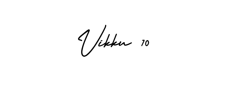 Make a beautiful signature design for name Vikku 70. Use this online signature maker to create a handwritten signature for free. Vikku 70 signature style 3 images and pictures png