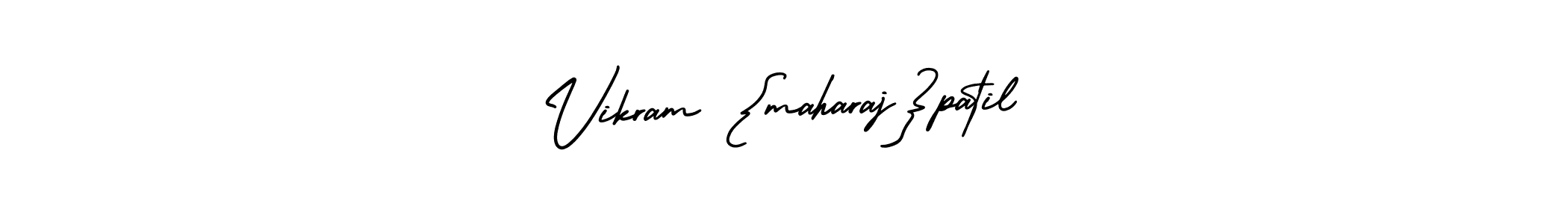 Use a signature maker to create a handwritten signature online. With this signature software, you can design (AmerikaSignatureDemo-Regular) your own signature for name Vikram {maharaj}patil. Vikram {maharaj}patil signature style 3 images and pictures png