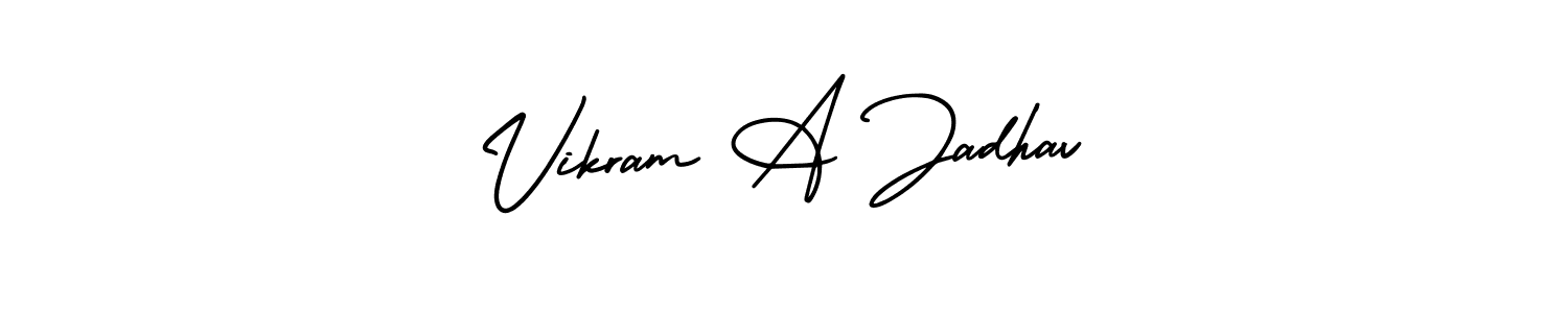 Also we have Vikram A Jadhav name is the best signature style. Create professional handwritten signature collection using AmerikaSignatureDemo-Regular autograph style. Vikram A Jadhav signature style 3 images and pictures png