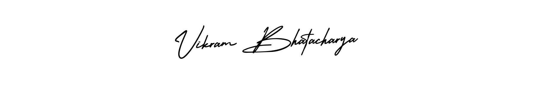 How to make Vikram Bhatacharya name signature. Use AmerikaSignatureDemo-Regular style for creating short signs online. This is the latest handwritten sign. Vikram Bhatacharya signature style 3 images and pictures png