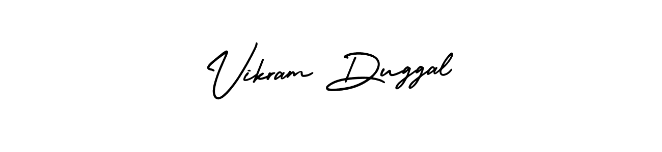 How to Draw Vikram Duggal signature style? AmerikaSignatureDemo-Regular is a latest design signature styles for name Vikram Duggal. Vikram Duggal signature style 3 images and pictures png