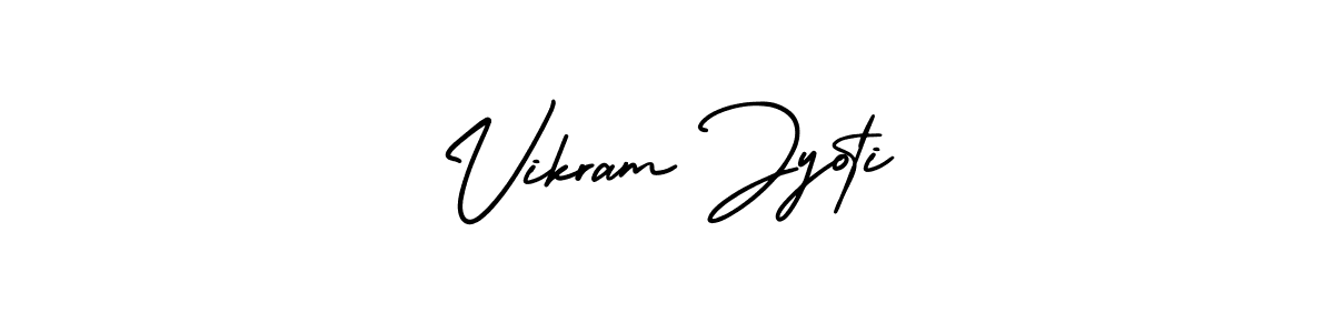 How to make Vikram Jyoti name signature. Use AmerikaSignatureDemo-Regular style for creating short signs online. This is the latest handwritten sign. Vikram Jyoti signature style 3 images and pictures png