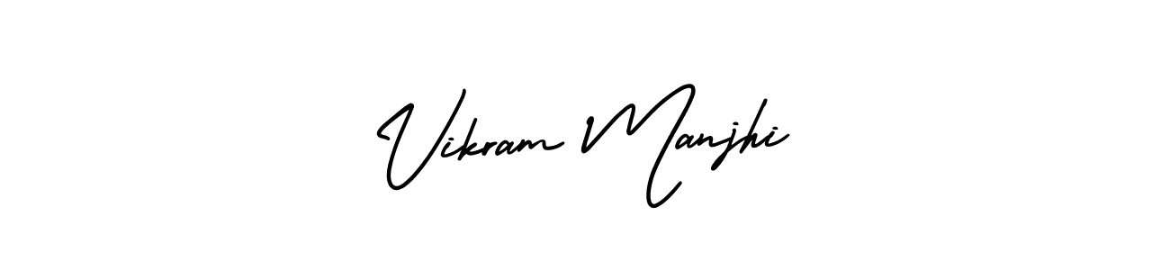 Use a signature maker to create a handwritten signature online. With this signature software, you can design (AmerikaSignatureDemo-Regular) your own signature for name Vikram Manjhi. Vikram Manjhi signature style 3 images and pictures png