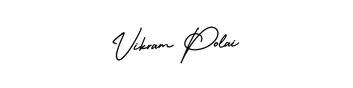 Vikram Polai stylish signature style. Best Handwritten Sign (AmerikaSignatureDemo-Regular) for my name. Handwritten Signature Collection Ideas for my name Vikram Polai. Vikram Polai signature style 3 images and pictures png