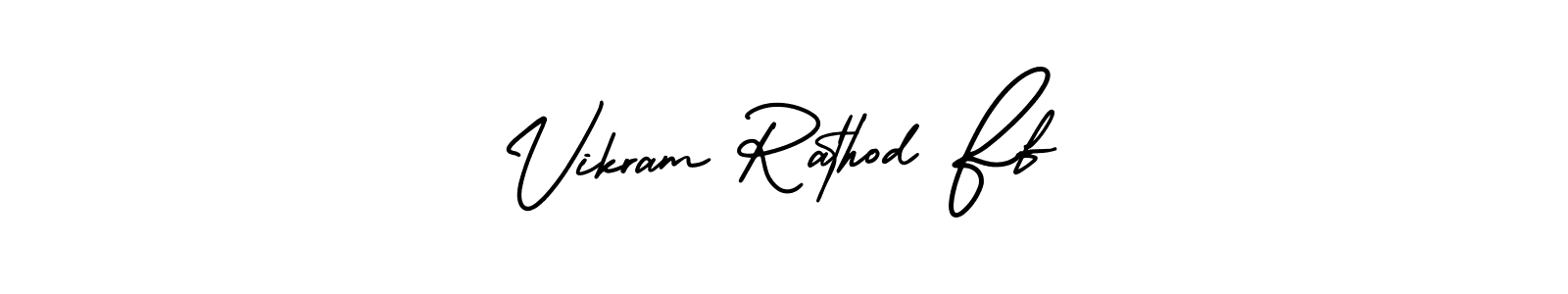 How to Draw Vikram Rathod Ff signature style? AmerikaSignatureDemo-Regular is a latest design signature styles for name Vikram Rathod Ff. Vikram Rathod Ff signature style 3 images and pictures png